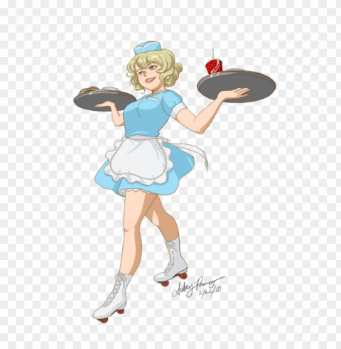 Waitress Isolated Subject On HighQuality PNG