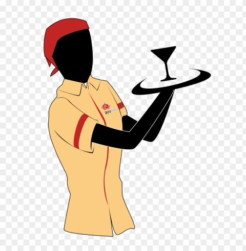 waitress Isolated Subject on HighResolution Transparent PNG