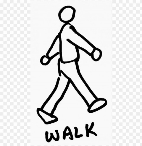 walk coloring Isolated Object on Clear Background PNG