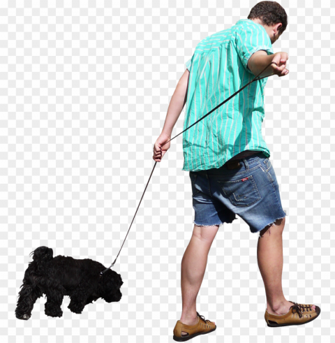 walking the dog image - people walking Isolated Graphic on Clear Transparent PNG