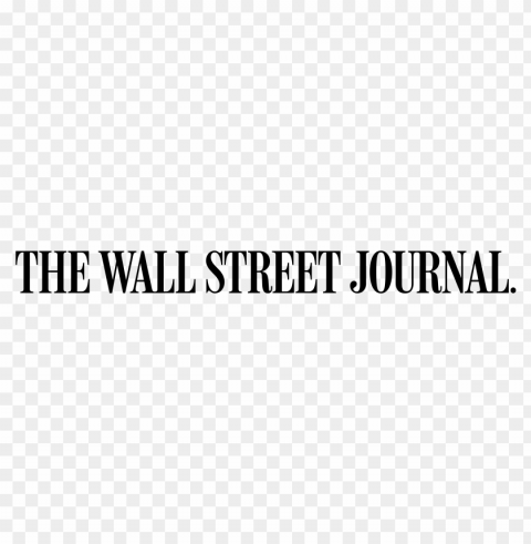 wall street journal logo white PNG Isolated Object on Clear Background