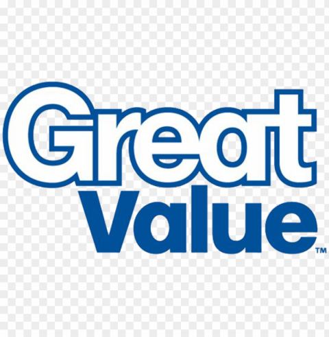 walmart great value logo Clear background PNG graphics