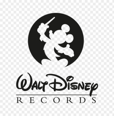 walt disney records vector logo download free Transparent PNG Isolated Item with Detail