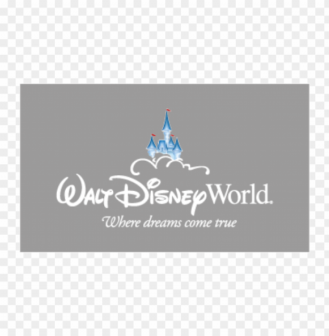 walt disney world vector logo free Clean Background Isolated PNG Character