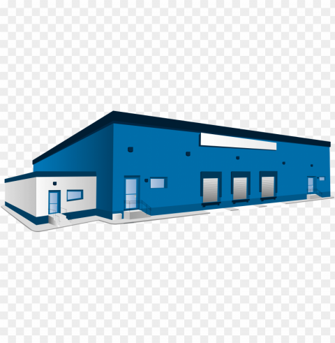 warehouse vector building clip library - factory building vector Isolated Element with Clear PNG Background