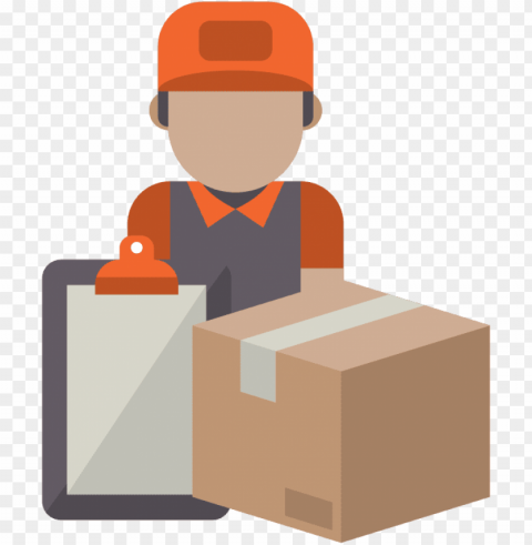 warehouse worker icon - warehouseman icon Isolated Item on Transparent PNG Format