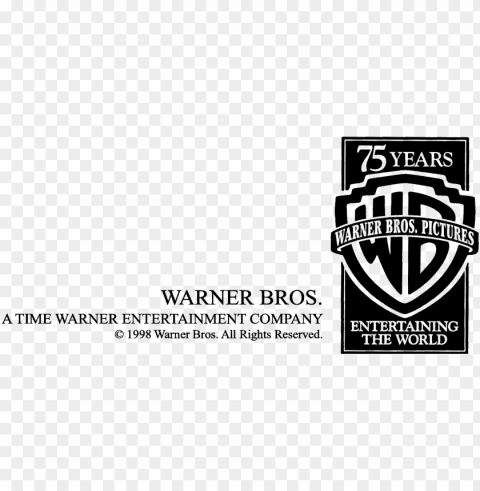 warner bros 75 years logo - warner bros 75 years entertaining the world logopedia Free PNG images with clear backdrop