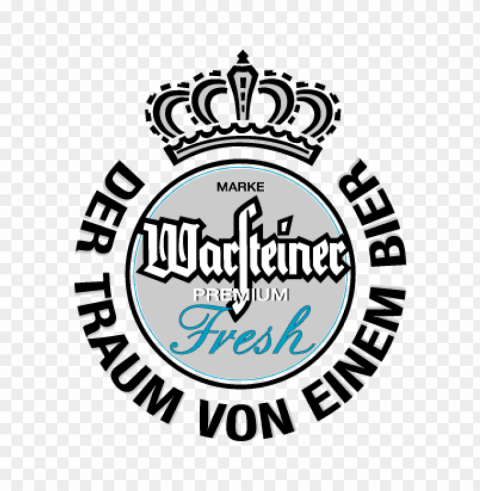 warsteiner premium fresh beer vector logo PNG transparent graphic