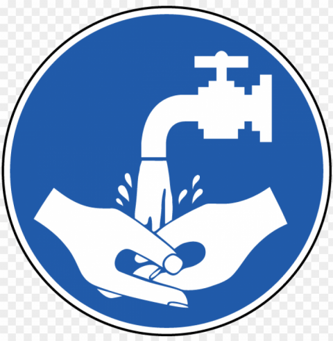 washing hands symbol wash your hands label j6573 safetysign - hand wash logo Clean Background Isolated PNG Design