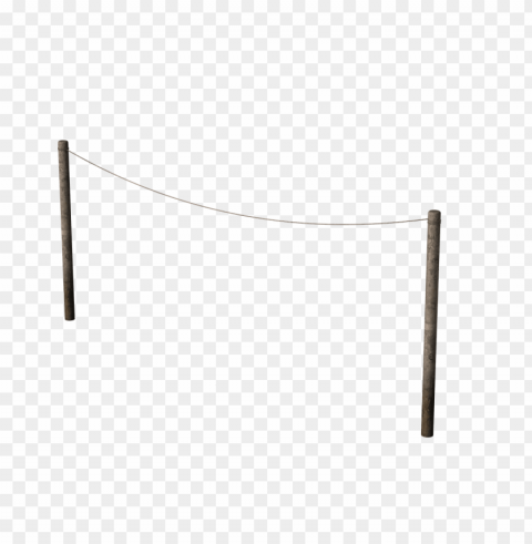 washing line side view Clear Background Isolated PNG Graphic