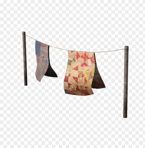 washing line with coloured rugs Clear Background Isolated PNG Icon