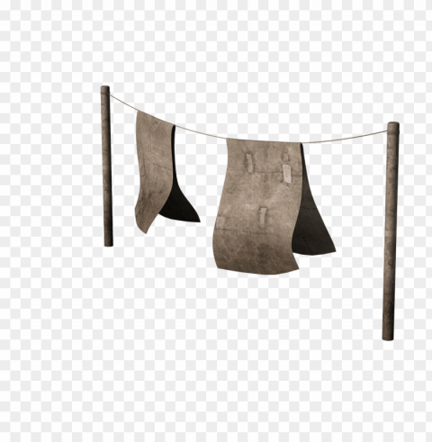 washing line with rugs Clear Background Isolated PNG Illustration