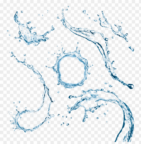 water effect PNG files with transparent backdrop
