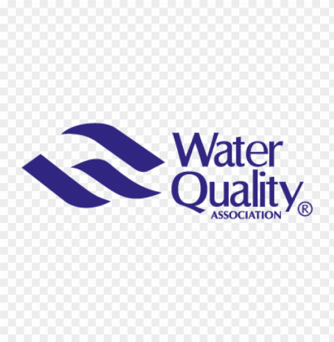 water quality association vector logo free Isolated PNG Graphic with Transparency