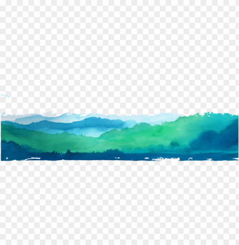 water resources green wallpaper - watercolor mountain Transparent background PNG clipart