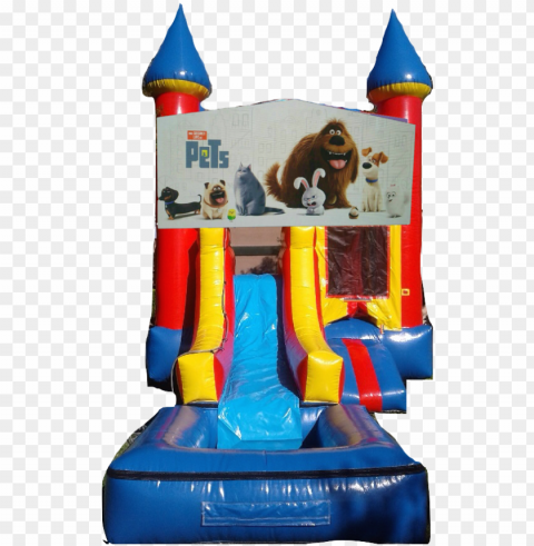 water slide castle combo front jumper the secret life PNG file with no watermark PNG transparent with Clear Background ID 3099d12a