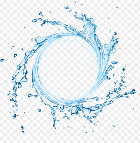 water splash - blue swirling water splash Clear Background PNG Isolation