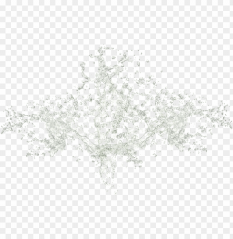 water splash effect Isolated Artwork on Clear Transparent PNG