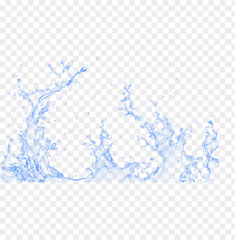 water splash effect Isolated Character in Transparent PNG