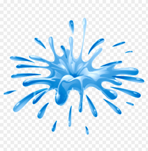 water splash clipart PNG file with alpha