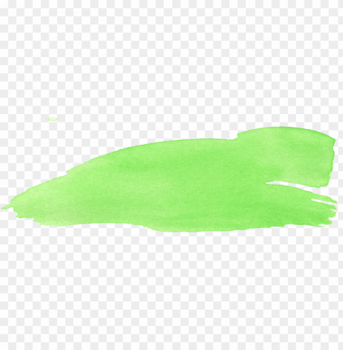 Watercolor Brush Stroke Yellow Green PNG With No Background Diverse Variety