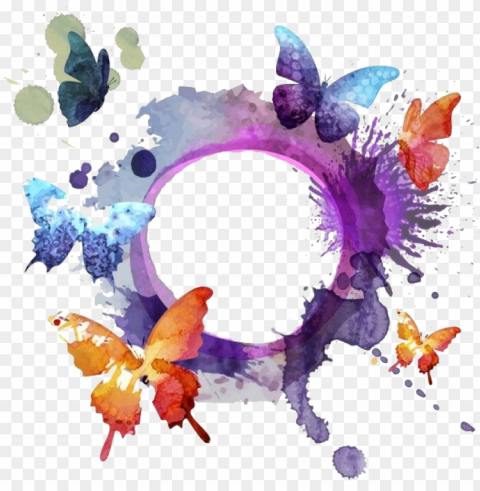 watercolor butterfly Isolated Graphic on Transparent PNG PNG transparent with Clear Background ID ab9144ad