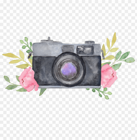 watercolor camera - watercolor paint camera PNG files with clear background