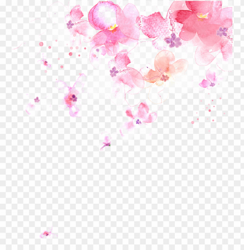 watercolor cherry blossoms - portable network graphics PNG images with alpha channel selection