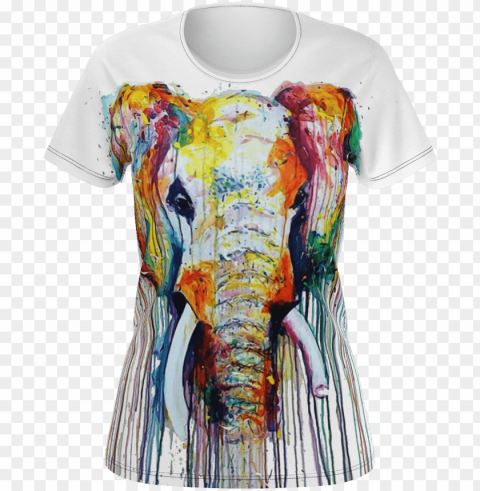 watercolor elephant women's t PNG Image with Clear Isolation