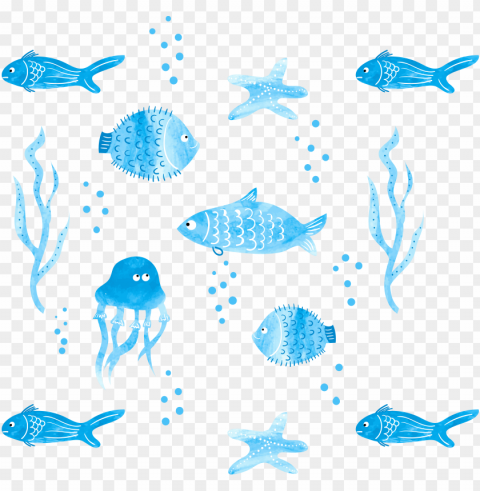 watercolor fish Transparent PNG images wide assortment