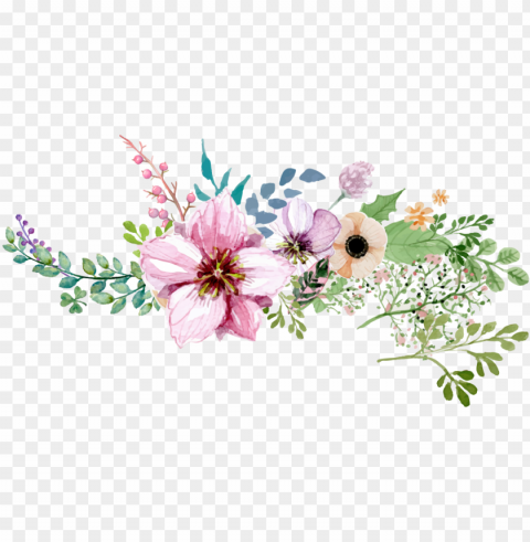 watercolor flower borderround - watercolour flower border PNG images with transparent layer