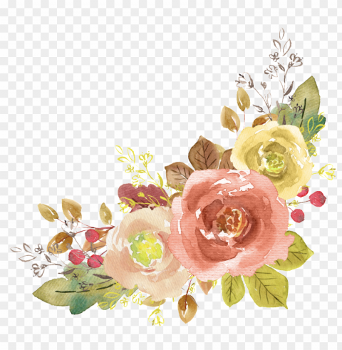 watercolor flower element free matting - artificial flower Transparent PNG graphics variety