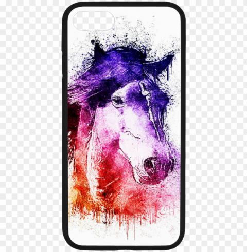 watercolor horse 15 laptop sleeve PNG photo