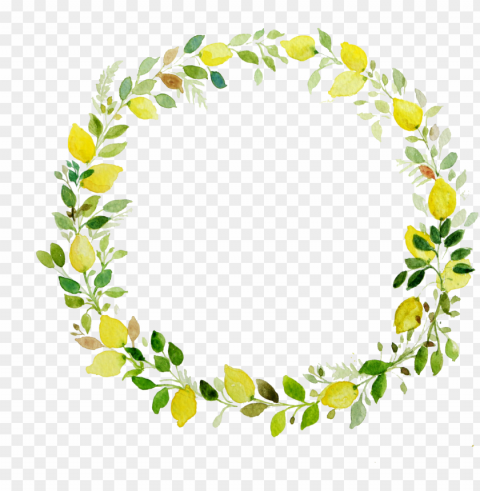 watercolor laurel - flower wreath transparent background PNG Graphic with Clear Isolation