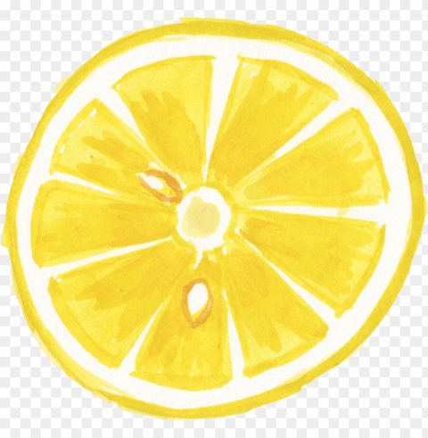 watercolor lemon transparent Isolated PNG Item in HighResolution