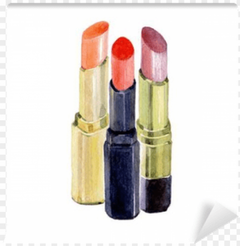 watercolor lipstick isolated on a white - cosmetics Transparent background PNG gallery