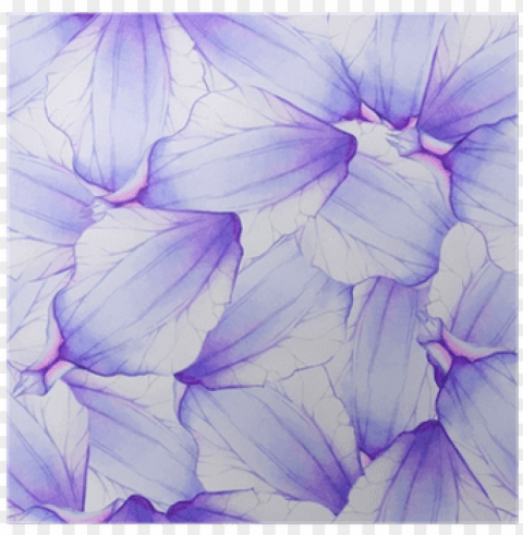 watercolor seamless pattern with purple flower petal - purple watercolor patter PNG Isolated Illustration with Clear Background