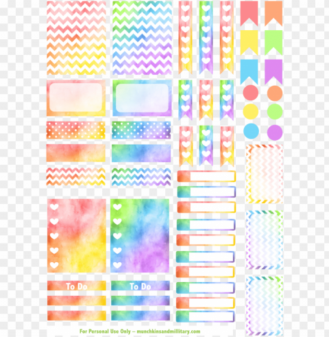 watercolor stickers printable PNG download free