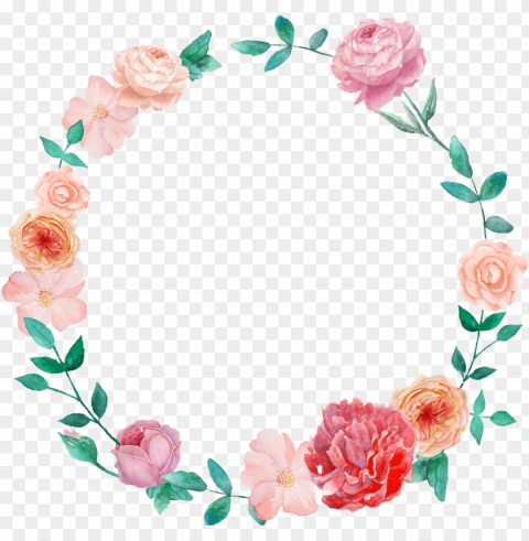 watercolor wreath flower Clear PNG