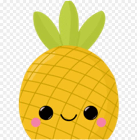 watercolour fruit clipart source - cute pineapple PNG files with transparent canvas collection