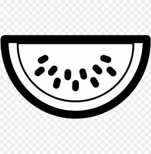 watermelon clipart june - black and white watermelo Transparent PNG images extensive variety