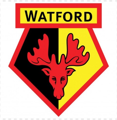 watford fc logo vector Transparent PNG Isolated Element with Clarity