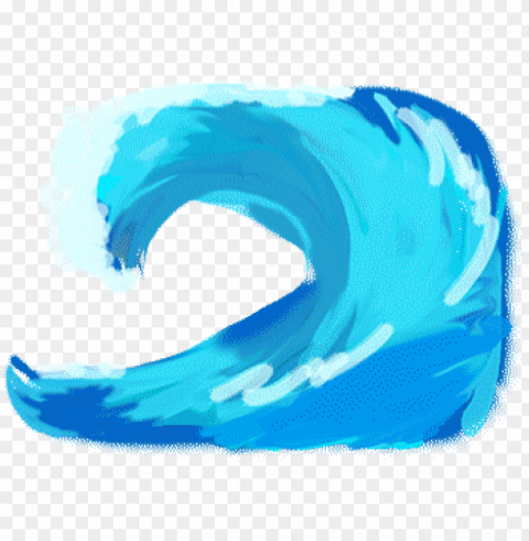 wave PNG Image Isolated on Clear Backdrop