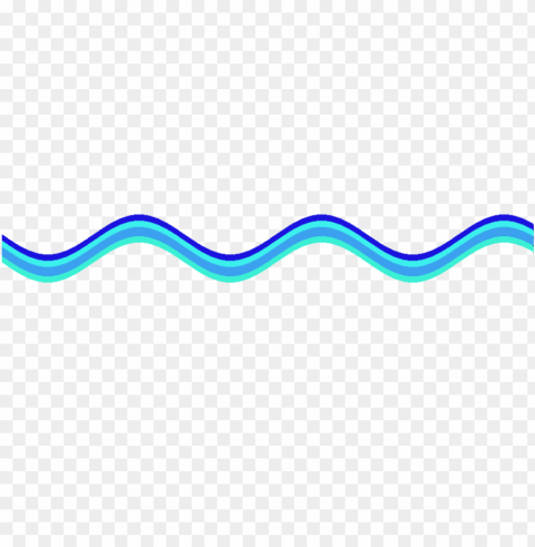 wave line clip art Isolated Subject on Clear Background PNG