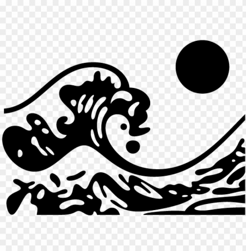 wave line drawing ClearCut Background PNG Isolated Element