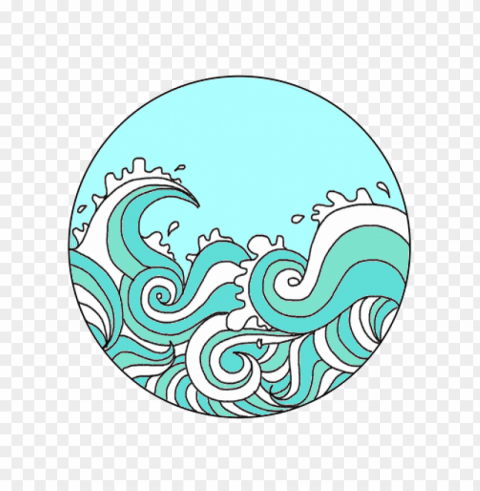 wave line drawing PNG files with clear background variety