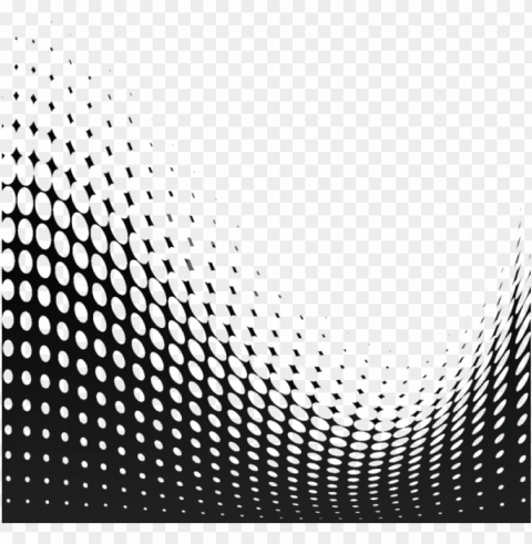 wave of circles overlay border - dots texture Transparent Background PNG Isolated Graphic