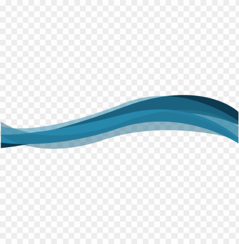 Wave Free Download - Blue Curved Lines ClearCut Background PNG Isolated Element