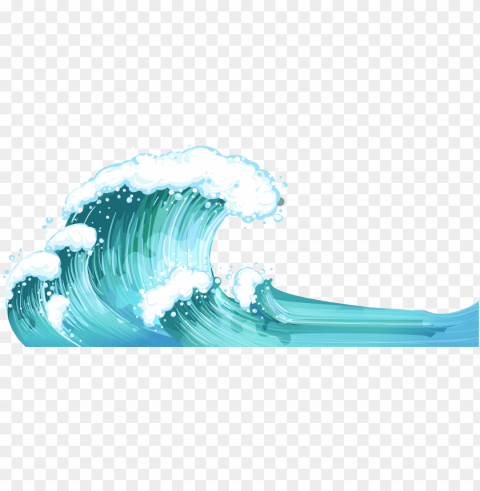 waves transparent PNG Image Isolated with Clear Background