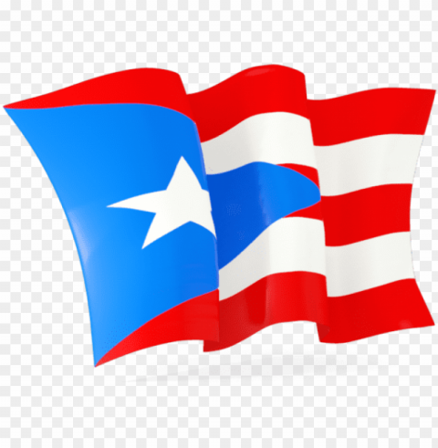 waving puerto rico fla Isolated Object with Transparent Background PNG